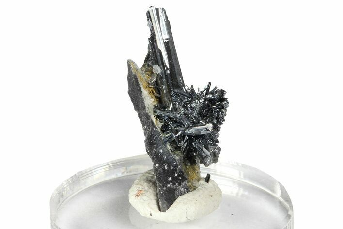 Lustrous, Metallic Stibnite Crystals - Jiangxi, China #183905